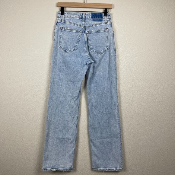 Abercrombie And Fitch The 90's Relaxed Jean High Rise Curve Love Blue 26 - Picture 7 of 16
